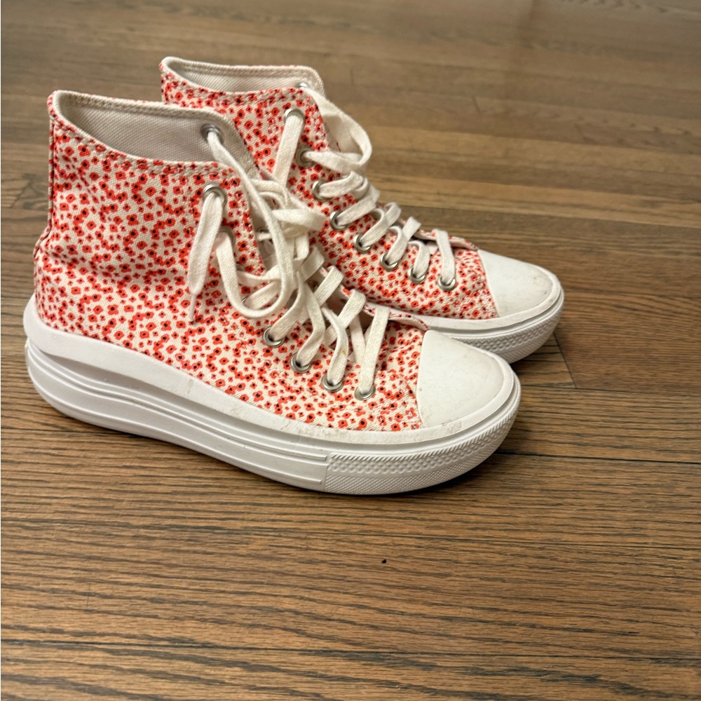Converse Chuck Taylor All Star Poppy Print Hightop Sneakers - Picture 2 of 6